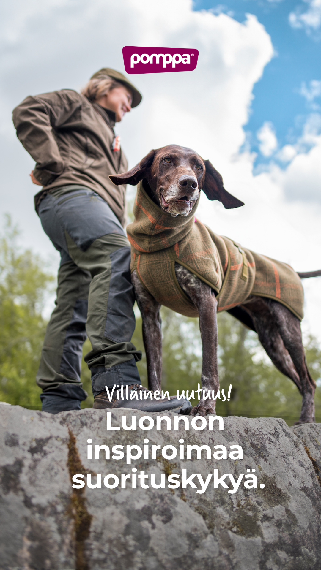 Pomppa Dogwear Facebook ad: Uutta syksyn treeneihin