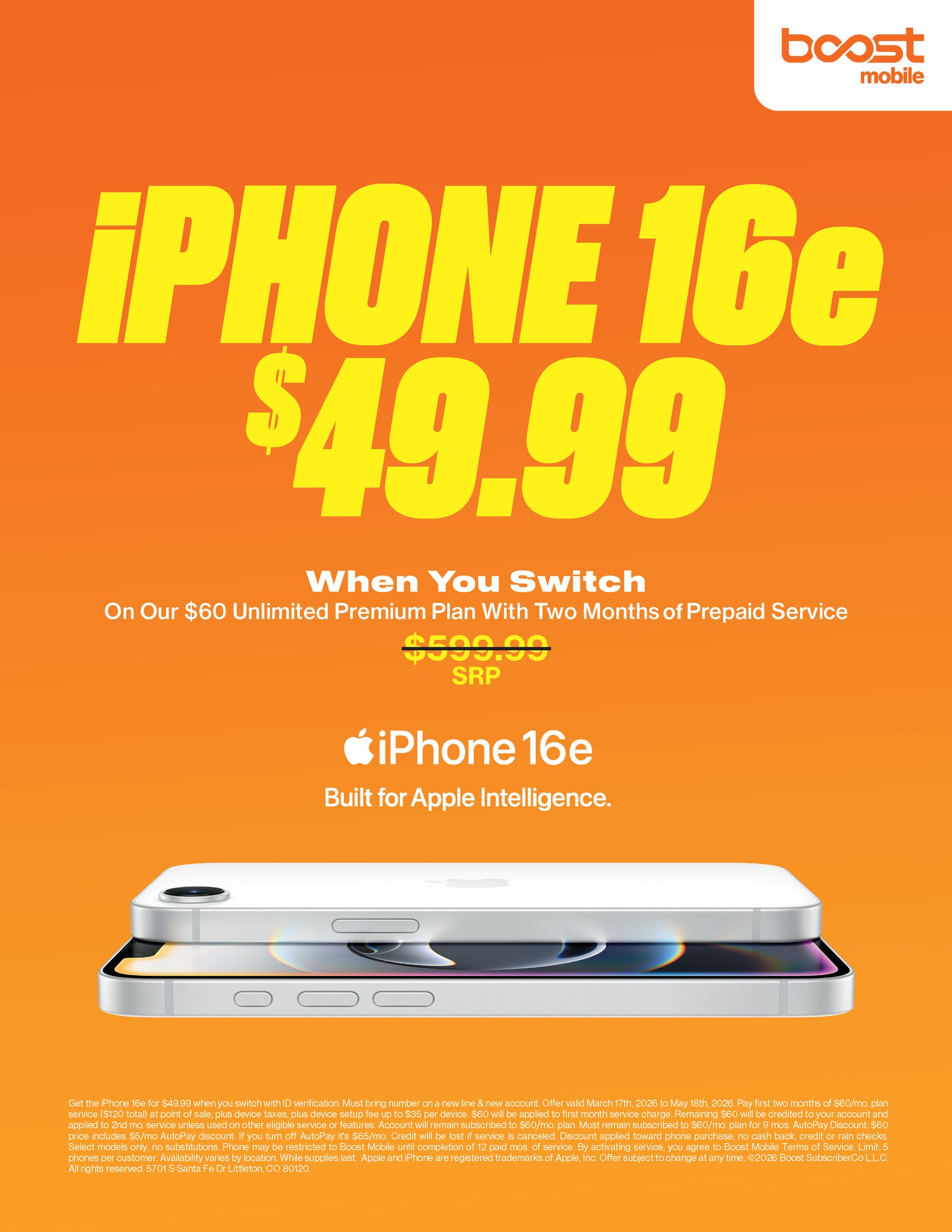 Boost Mobile Facebook ad: Ready for a new phone this spring?
