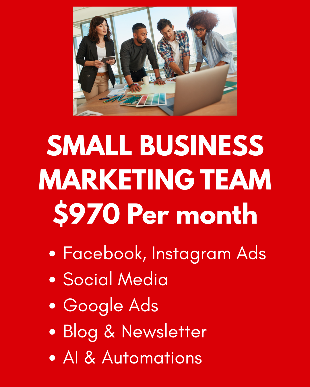 She Reigns Creative Facebook ad: $970 Marketing Team
