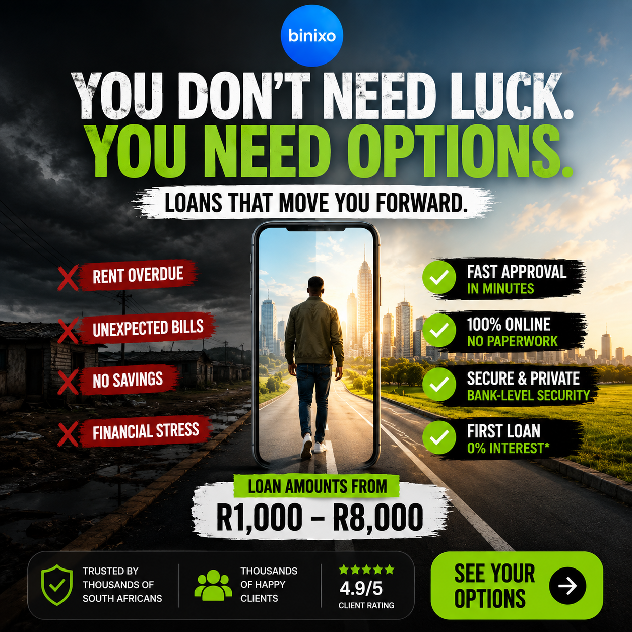 Binixo RSA Facebook ad