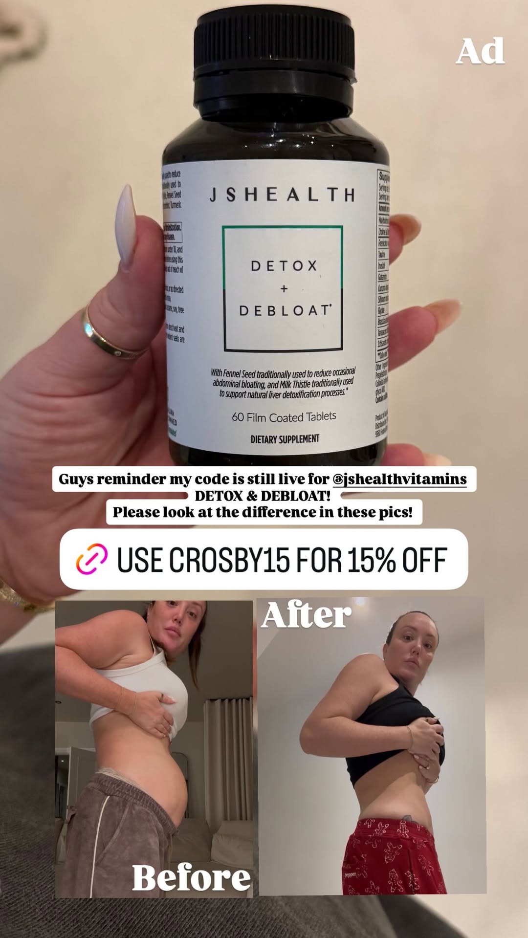 Charlotte Crosby Facebook ad