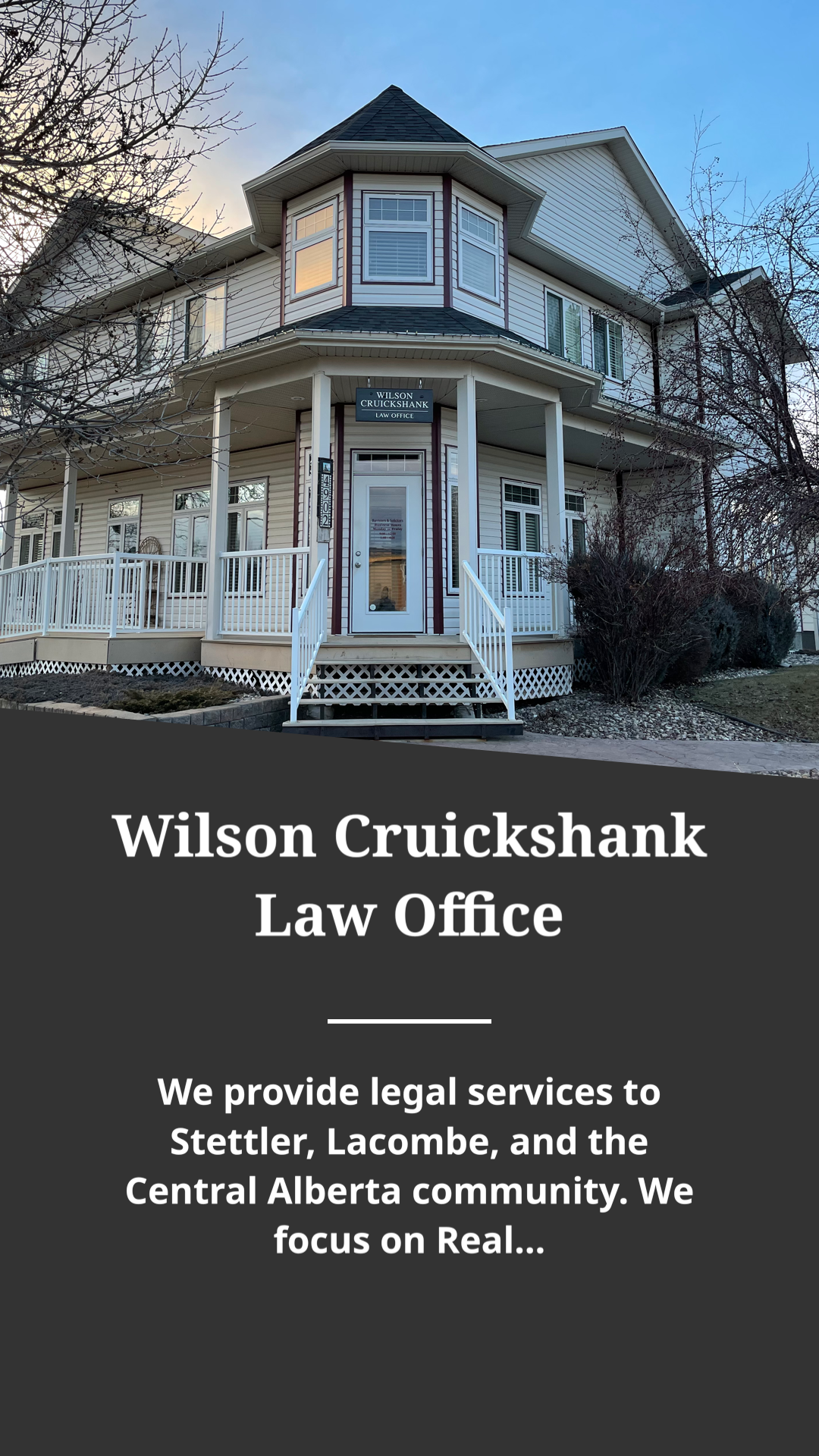 Wilson Cruickshank Law Office Facebook ad from Mar 30, 2022