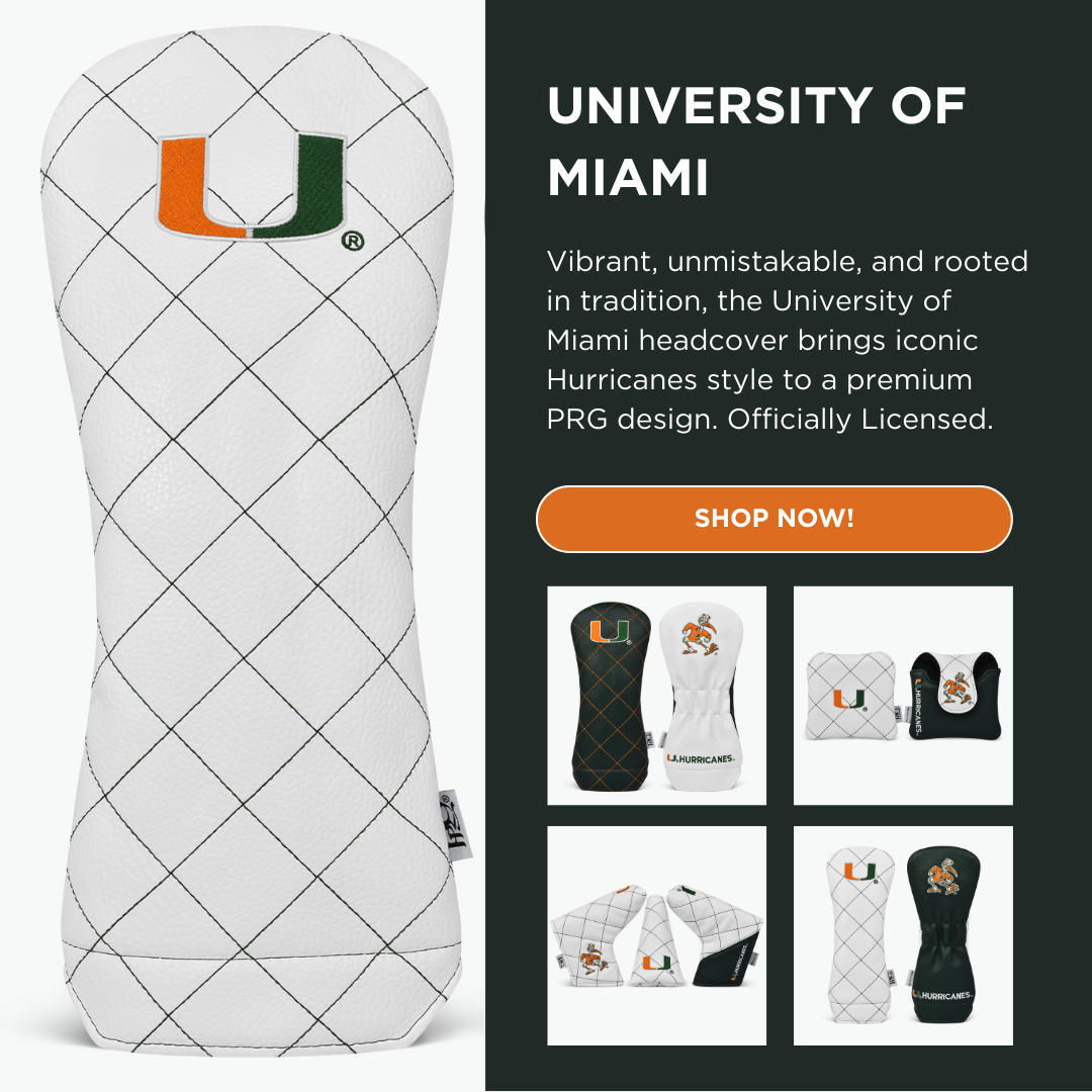 PRG Golf Facebook ad: Officially licensed collegiate headcovers, refreshed for…