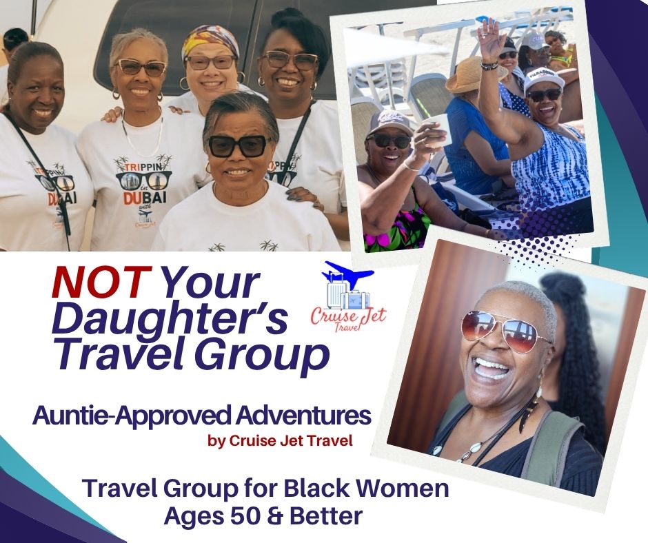 Cruise Jet Travel Facebook ad: Grown Women Travel Differently