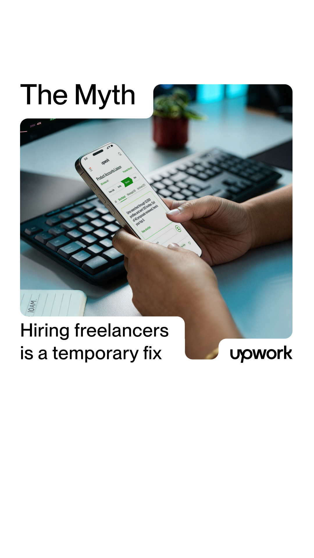 Upwork Facebook ad