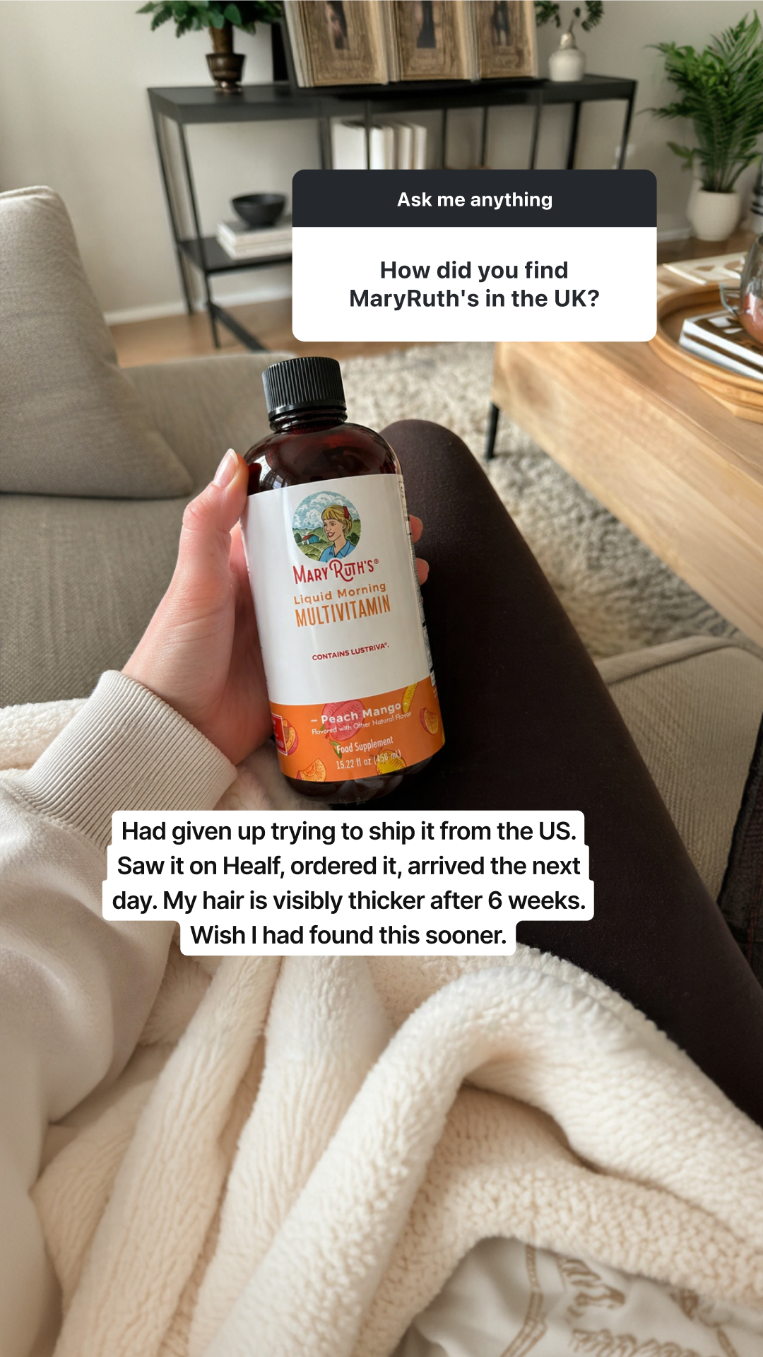 MaryRuth's Facebook ad
