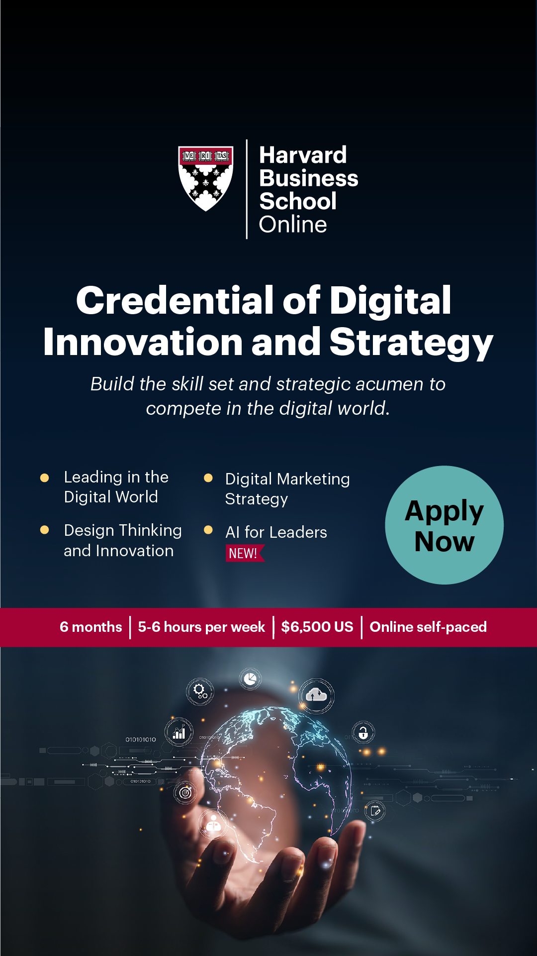 Harvard Business School Online Facebook ad