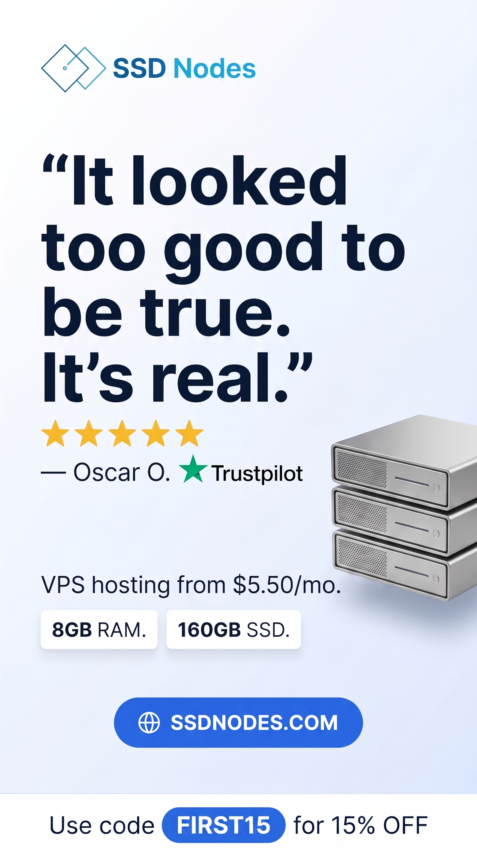 SSD Nodes Facebook ad