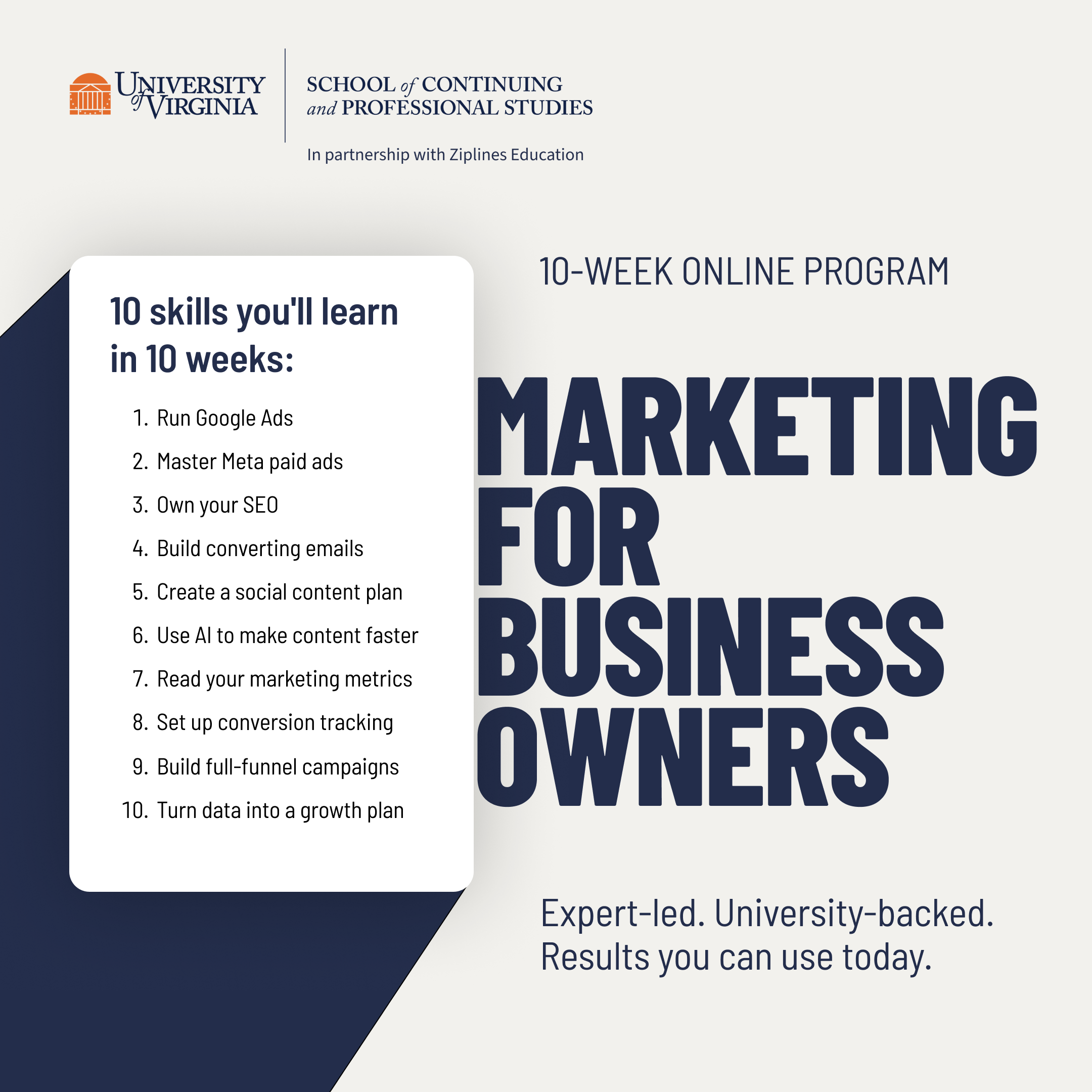 UVA School of Continuing and Professional Studies Facebook ad from Jun 11, 2026