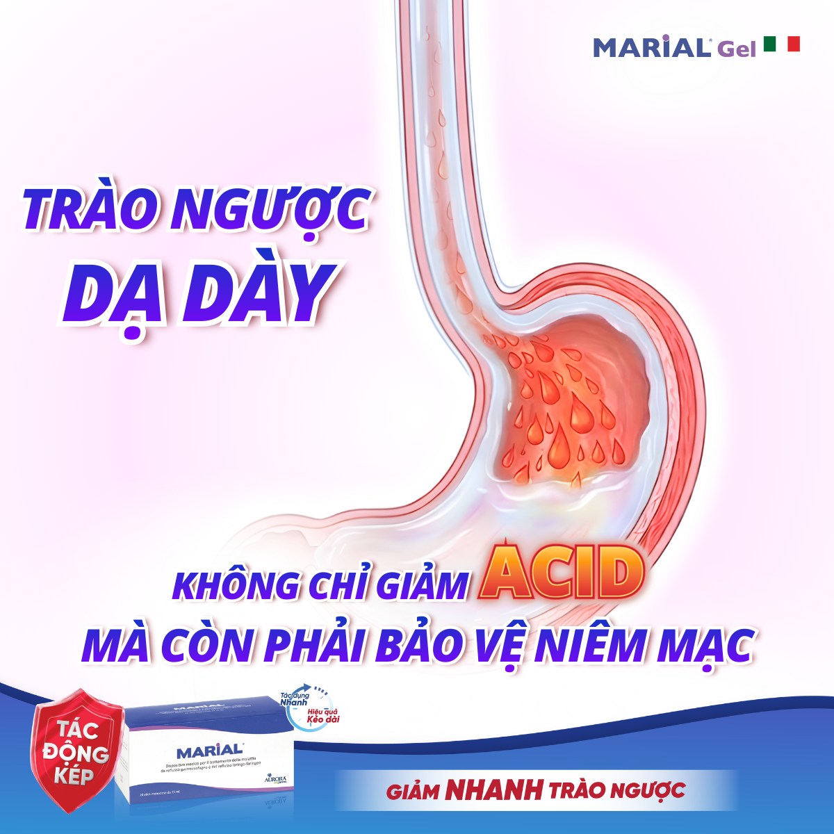 Marial - Ngăn trào ngược & Bảo vệ niêm mạc GERD - LPR Facebook ad
