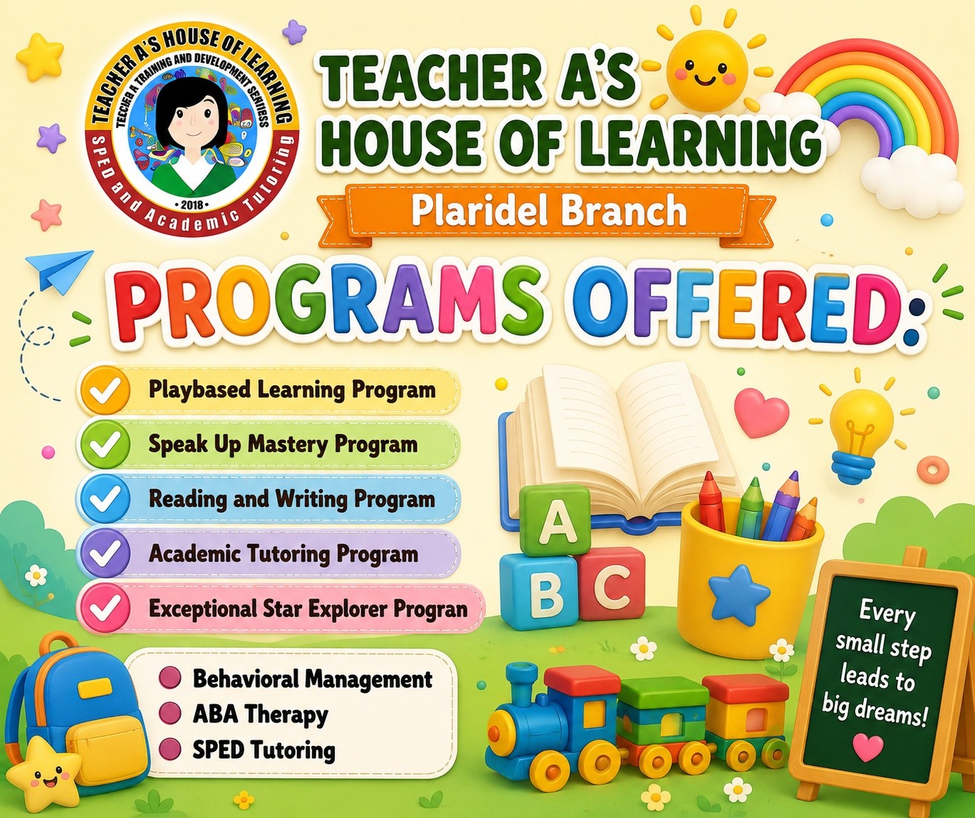Teacher A’s House of Learning - Plaridel Bulacan Branch Facebook ad