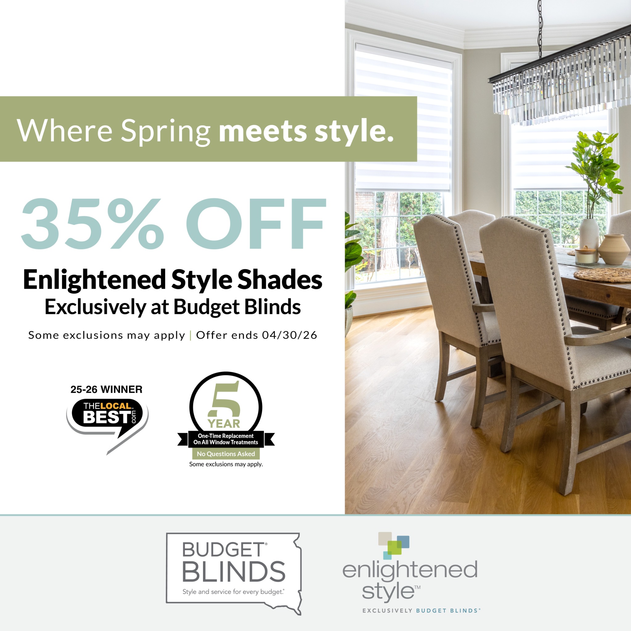 Budget Blinds of Sioux Falls Facebook ad