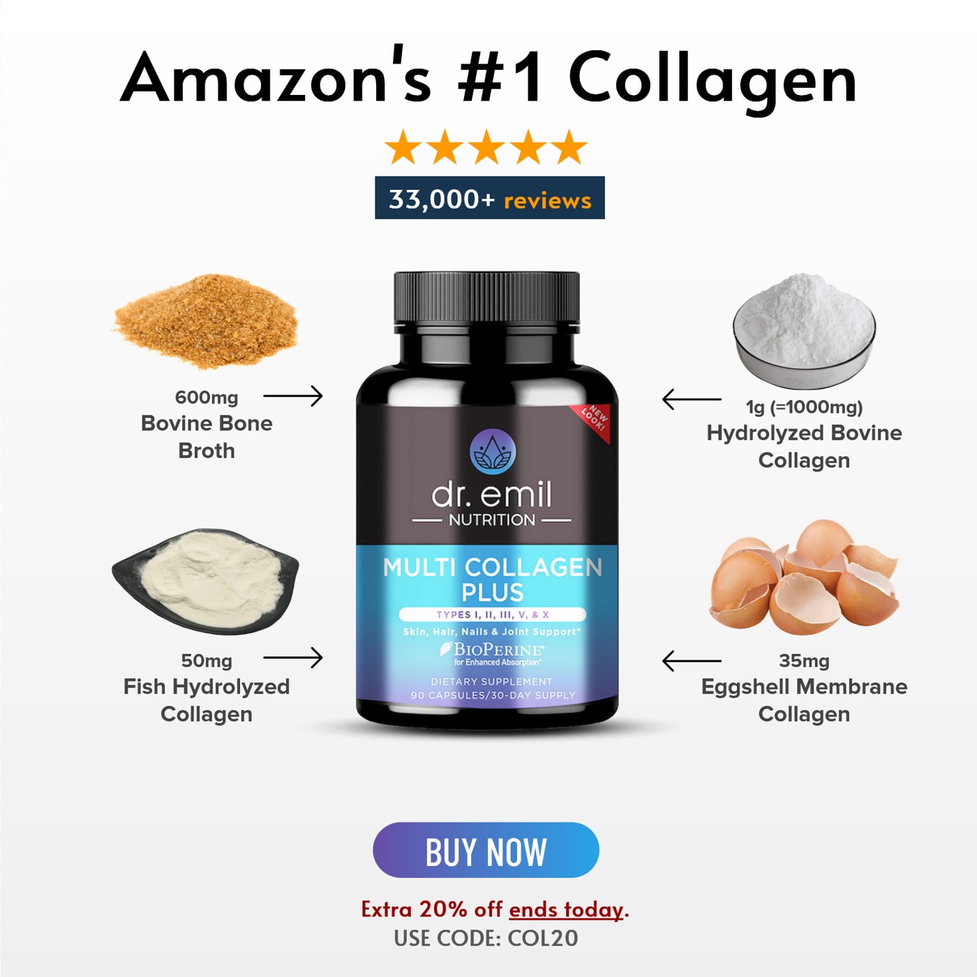 Dr. Emil Nutrition Facebook ad: Why 37,000+ women rate this Amazon's top collagen