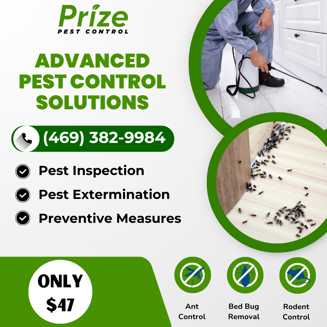 Prize Pest Control Facebook ad: [ONLY $47] NO MORE PESTS! Limited Time Offer