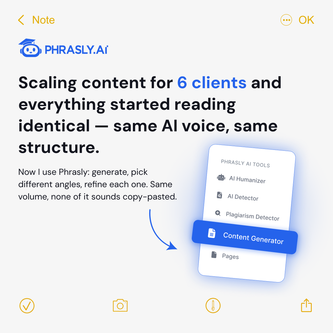 Phrasly.AI Facebook ad
