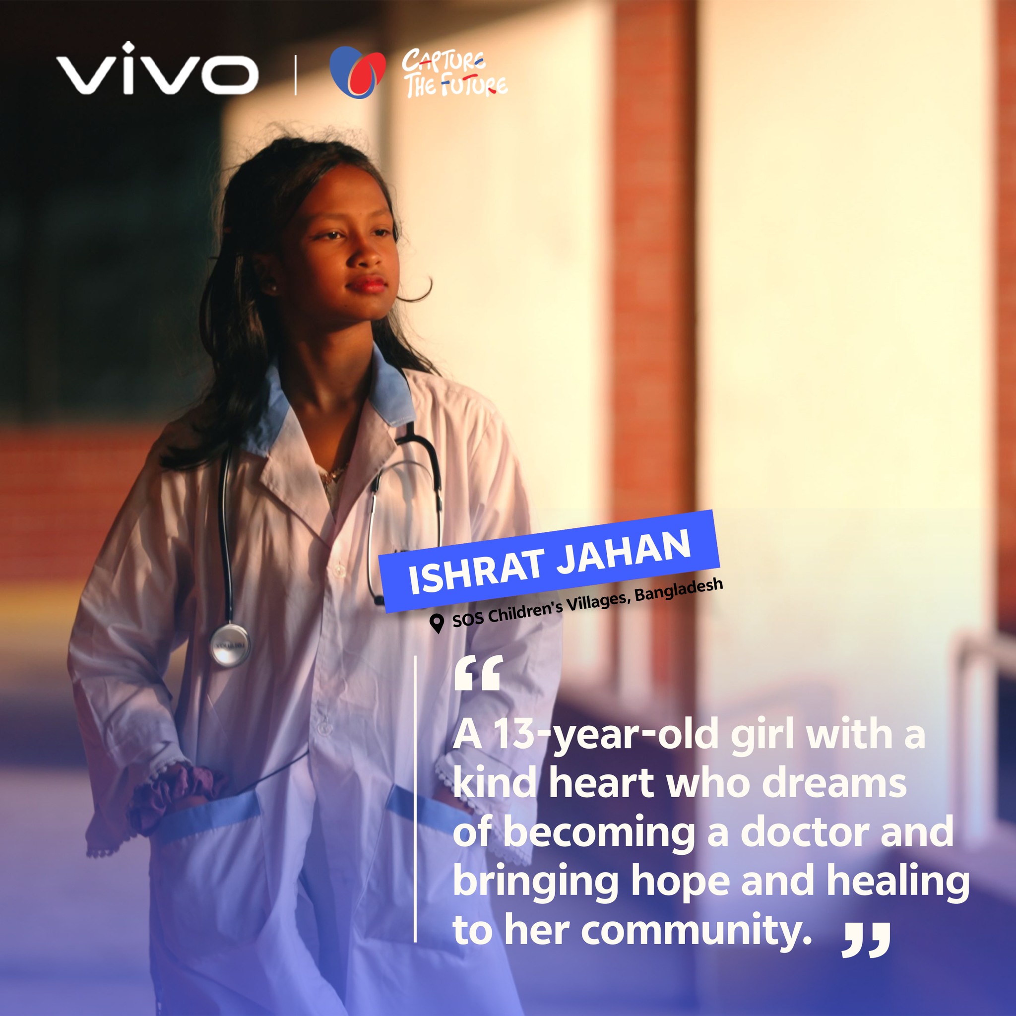 vivo Facebook ad: Every child carries a dream that deserves to…