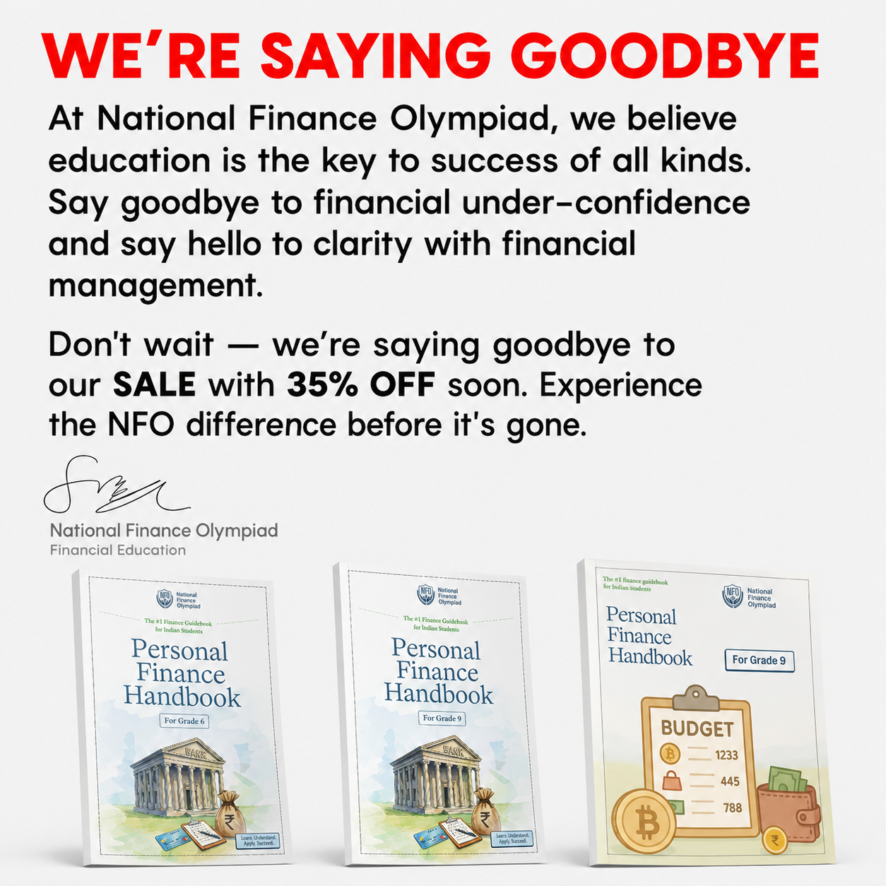 National Finance Olympiad Facebook ad