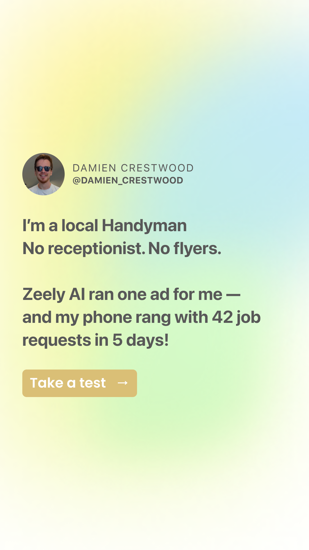 Zeely Facebook ad