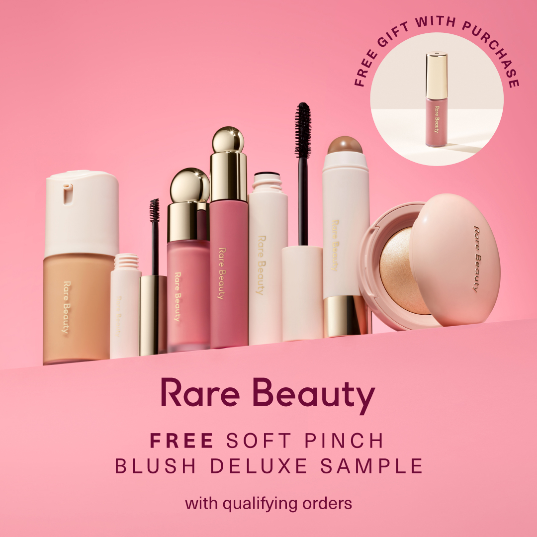 Rare Beauty Facebook ad: FREE welcome gift