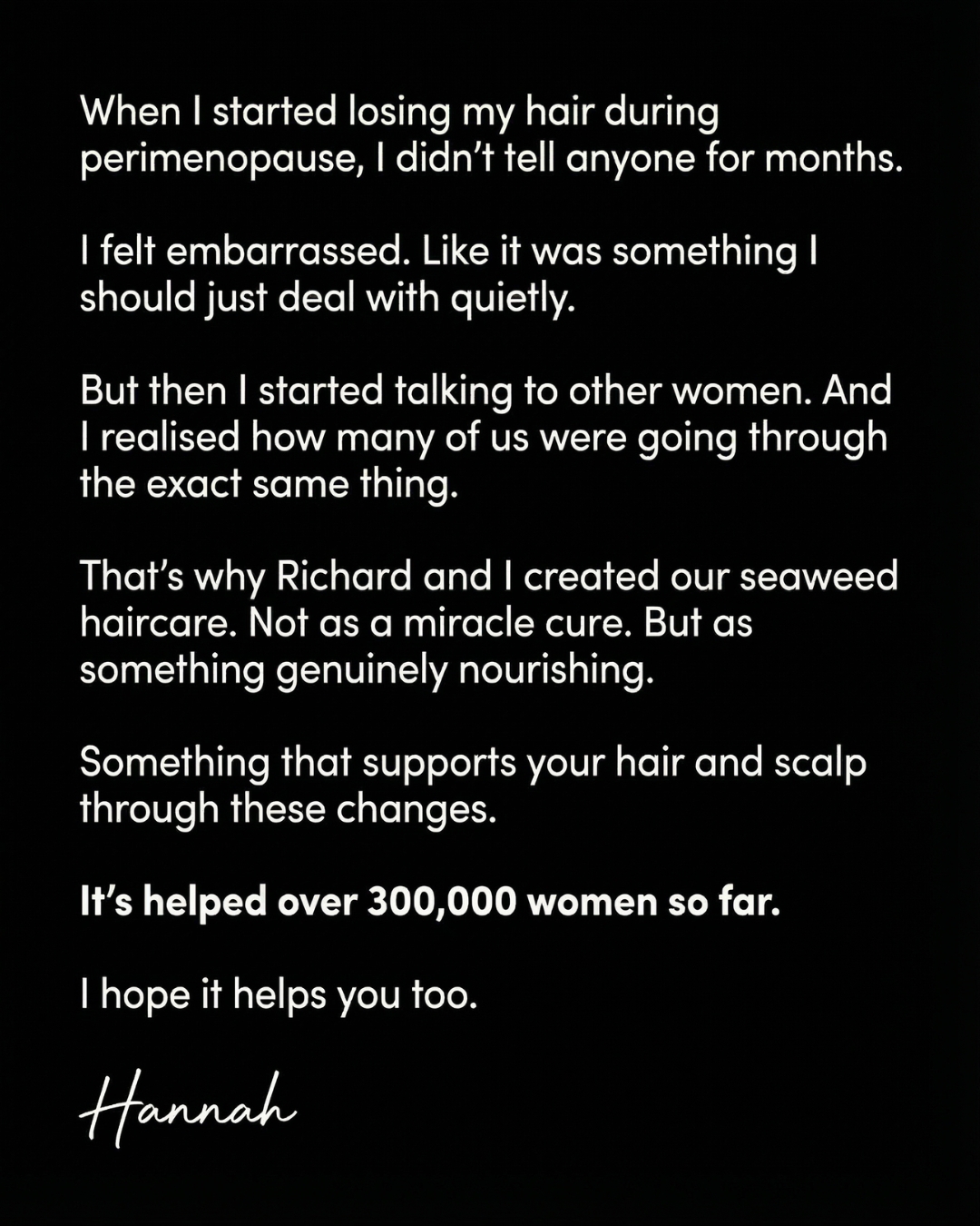 Hannah May - Co-Founder of The Cornish Seaweed Bath Co.  Facebook ad