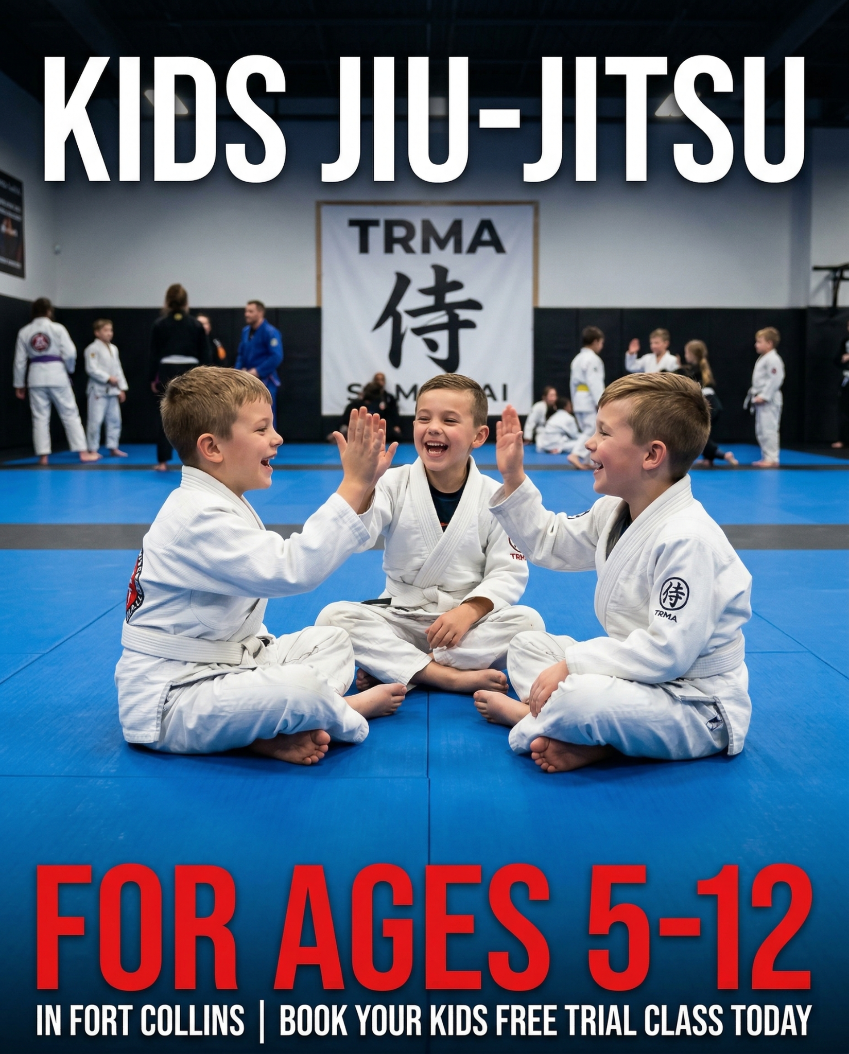 Total Ryu Martial Arts Facebook ad: Free Kids Martial Arts Class in Fort Collins