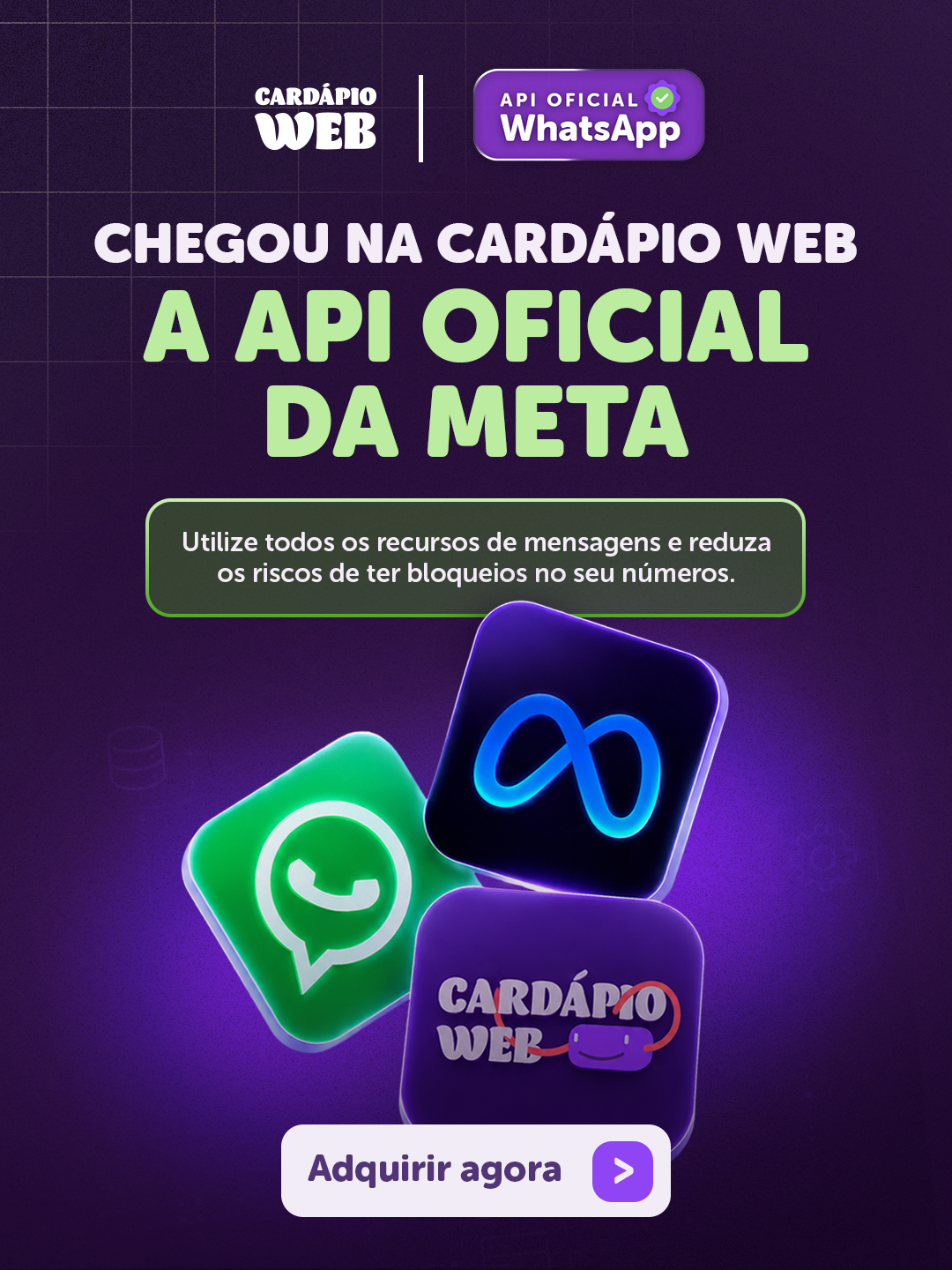 Cardápio Web Facebook ad