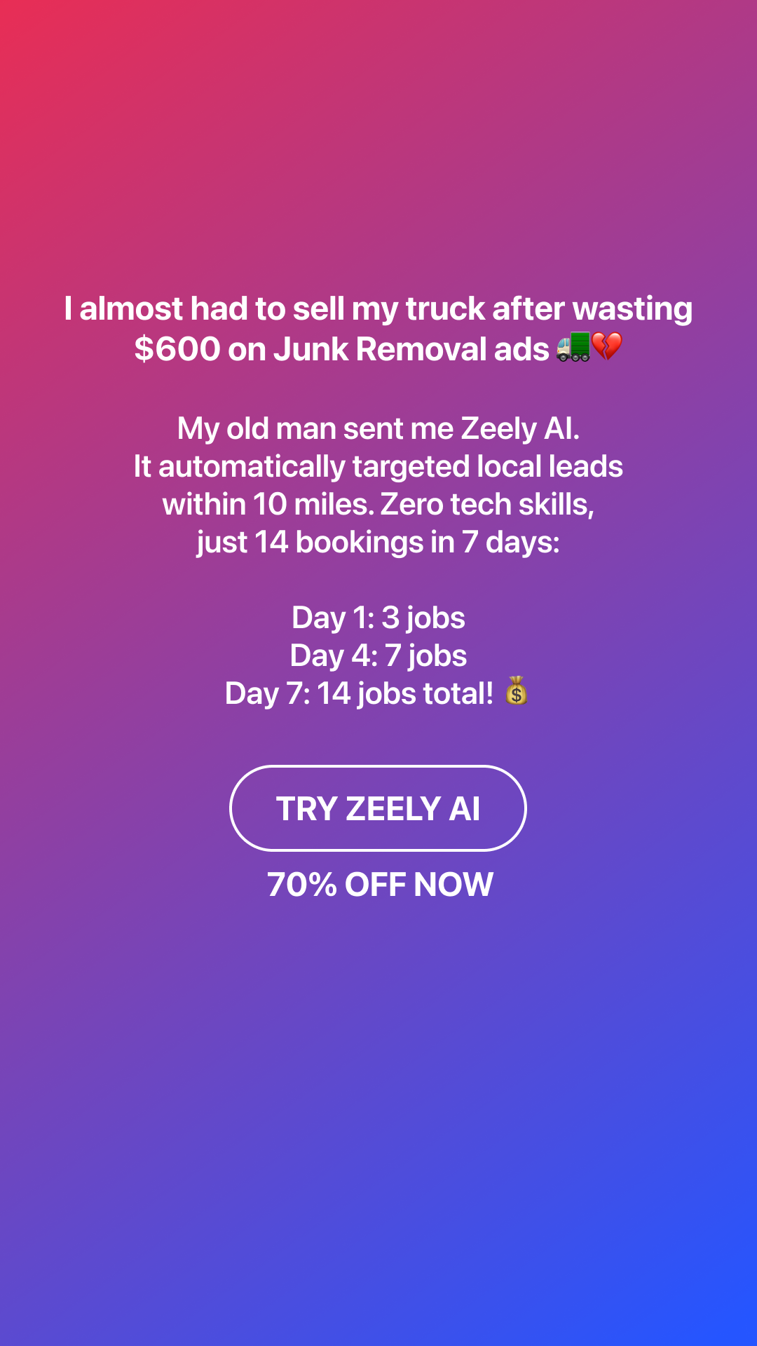 Zeely Facebook ad