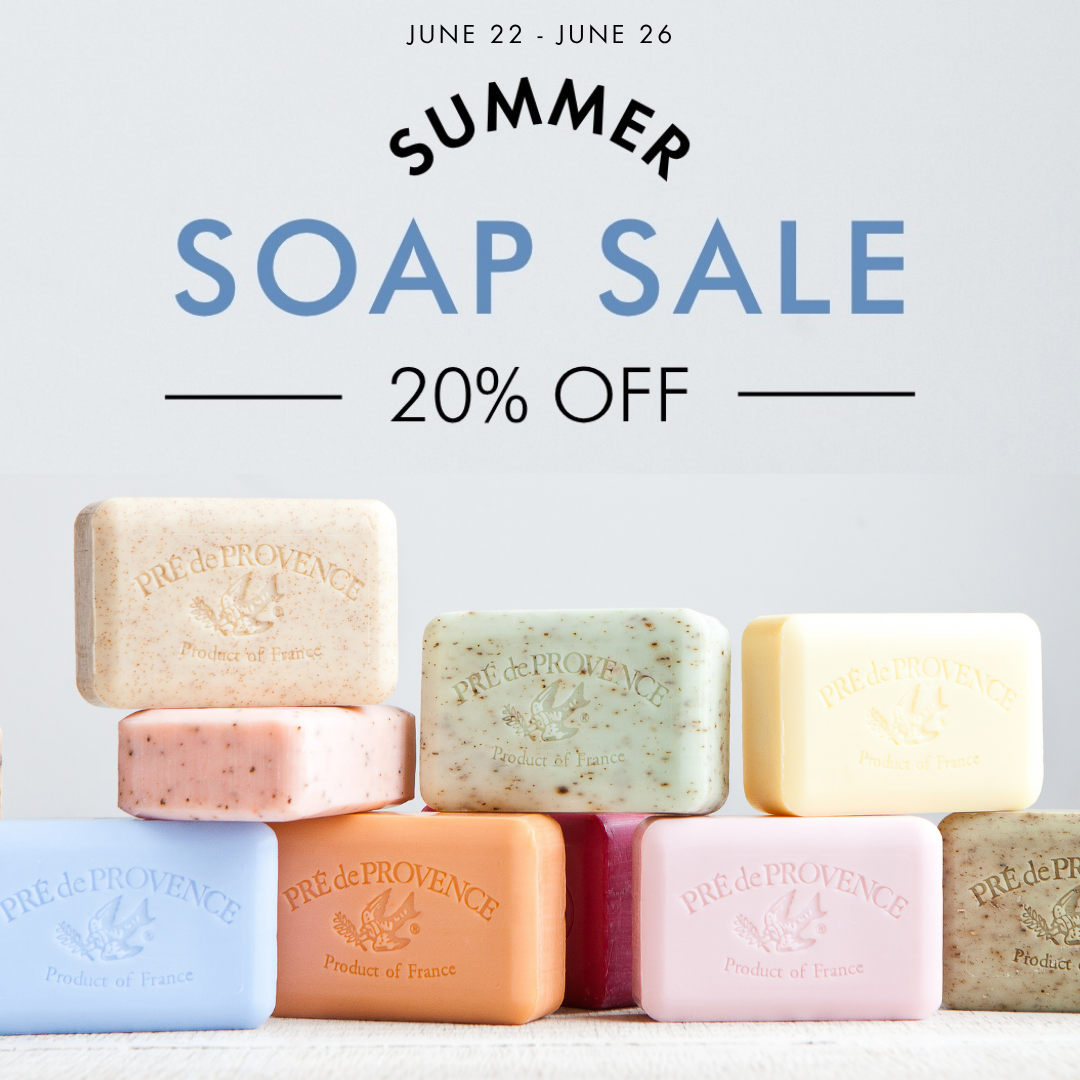 Pré de Provence Facebook ad: French Soaps, Beauty & Bath Products