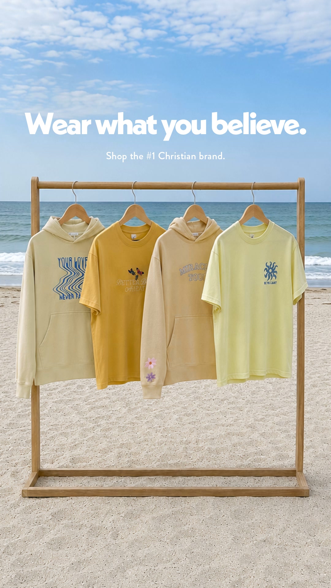 Elevated Faith Facebook ad: Bestselling Christian Apparel