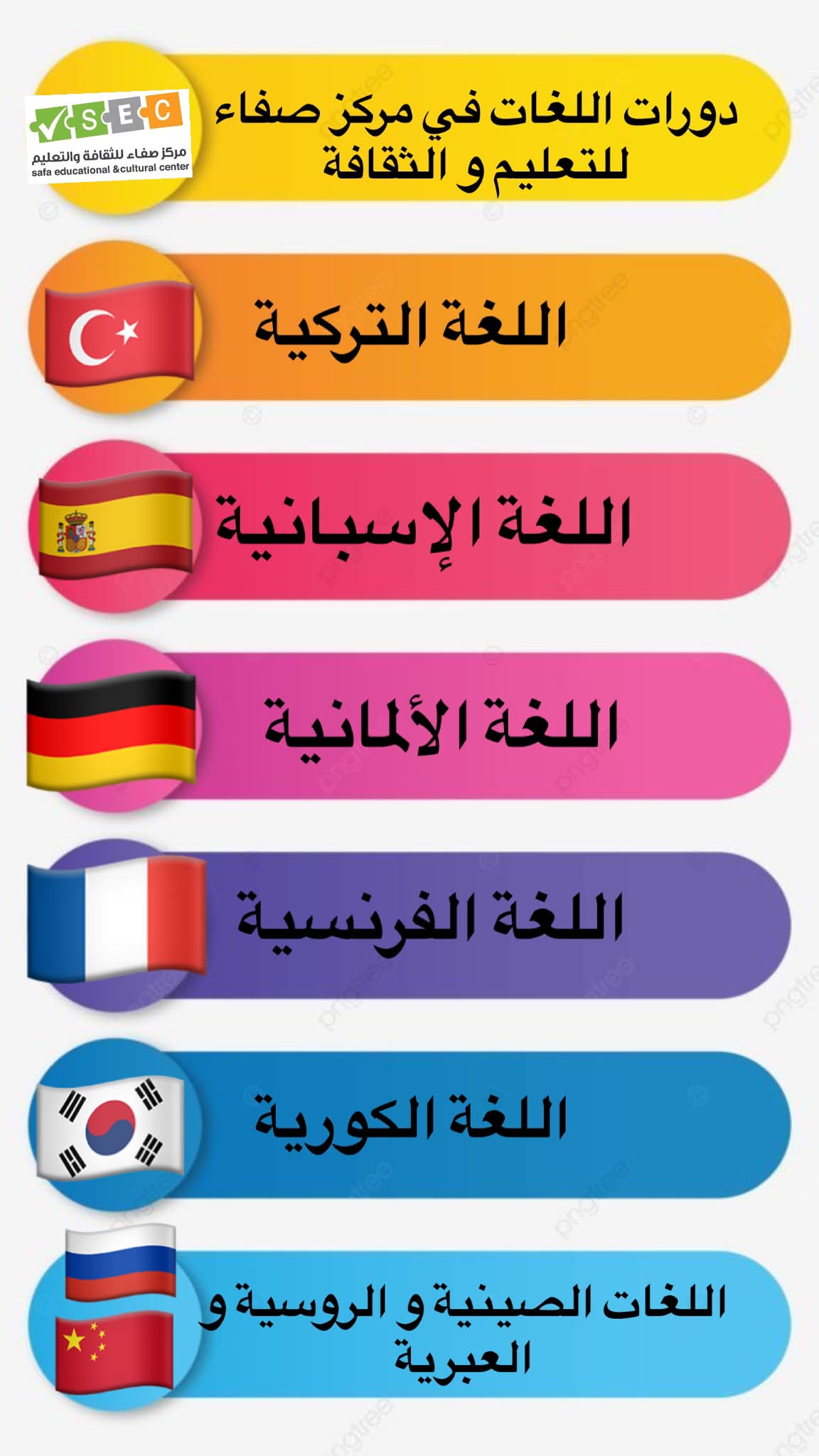 Safa's English Conversation & TOEFL Preparation Courses. Facebook ad: دورات عديدة و متنوعة ستبدأ معنا في مركز…