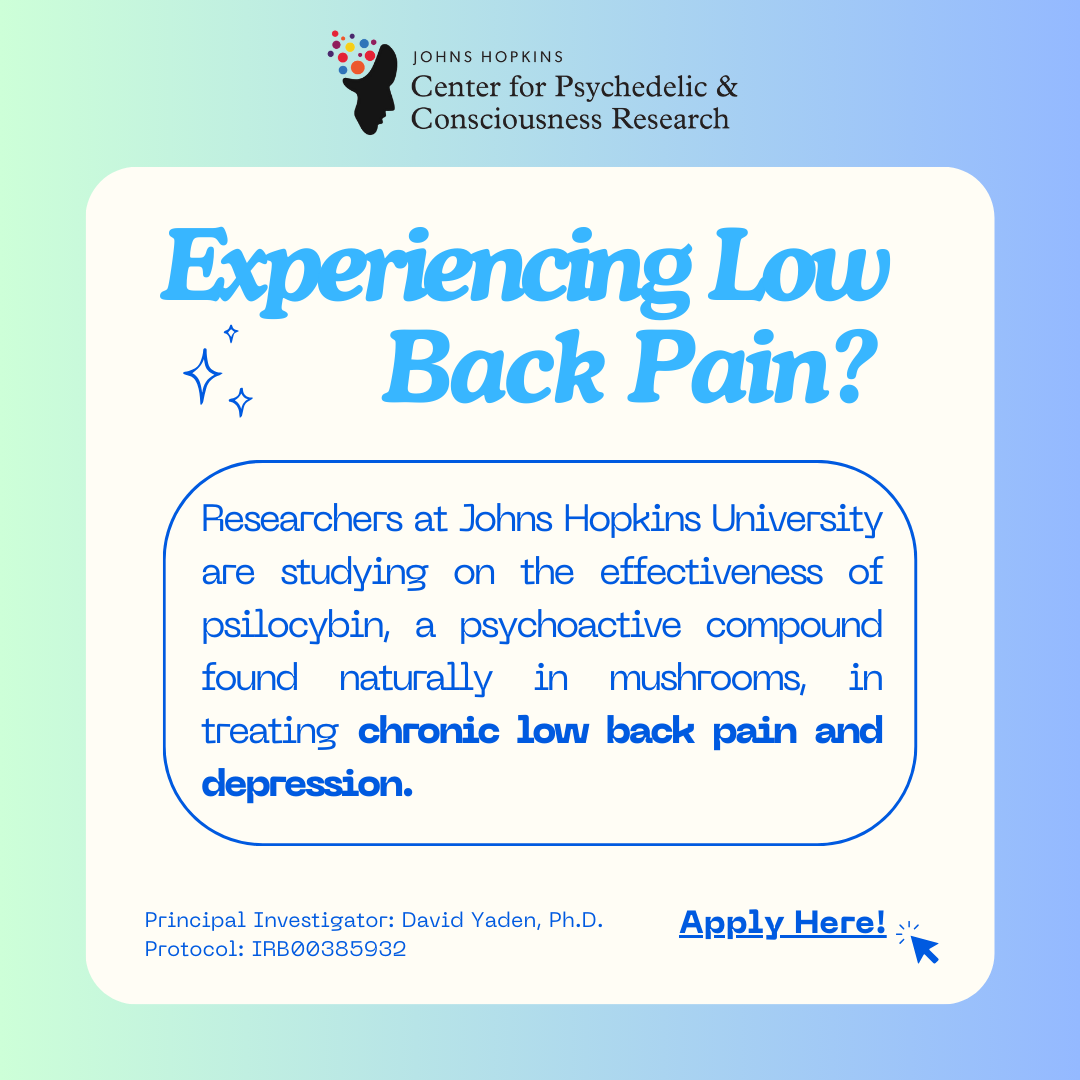 Johns Hopkins Center for Psychedelic & Consciousness Research Facebook ad