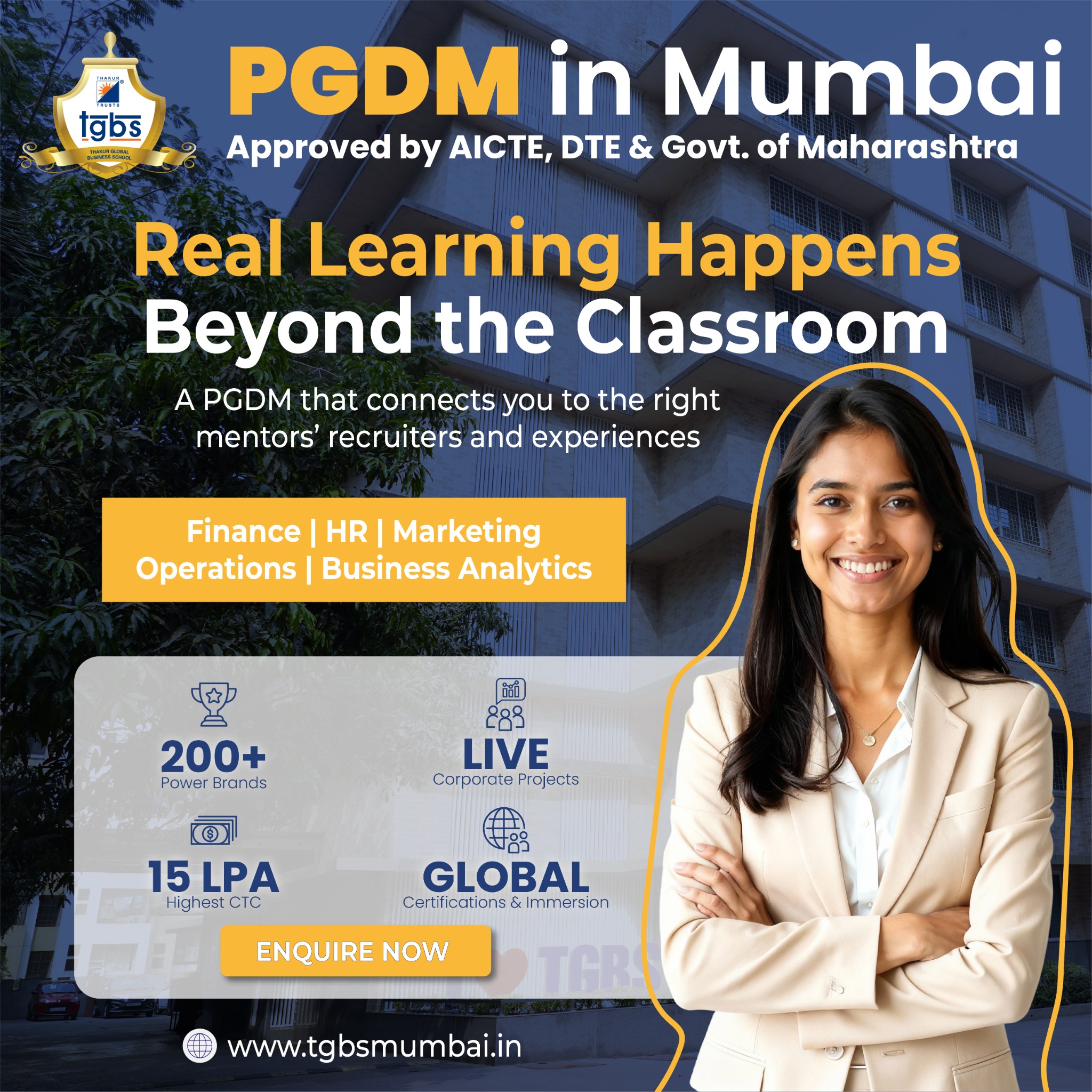 Thakur Global Business School Facebook ad