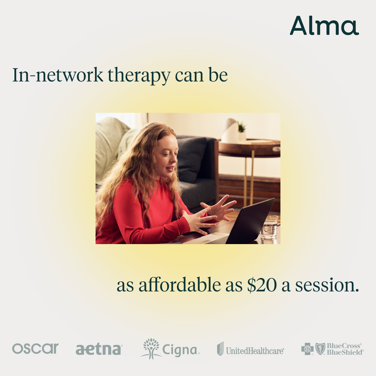 Alma Facebook ad