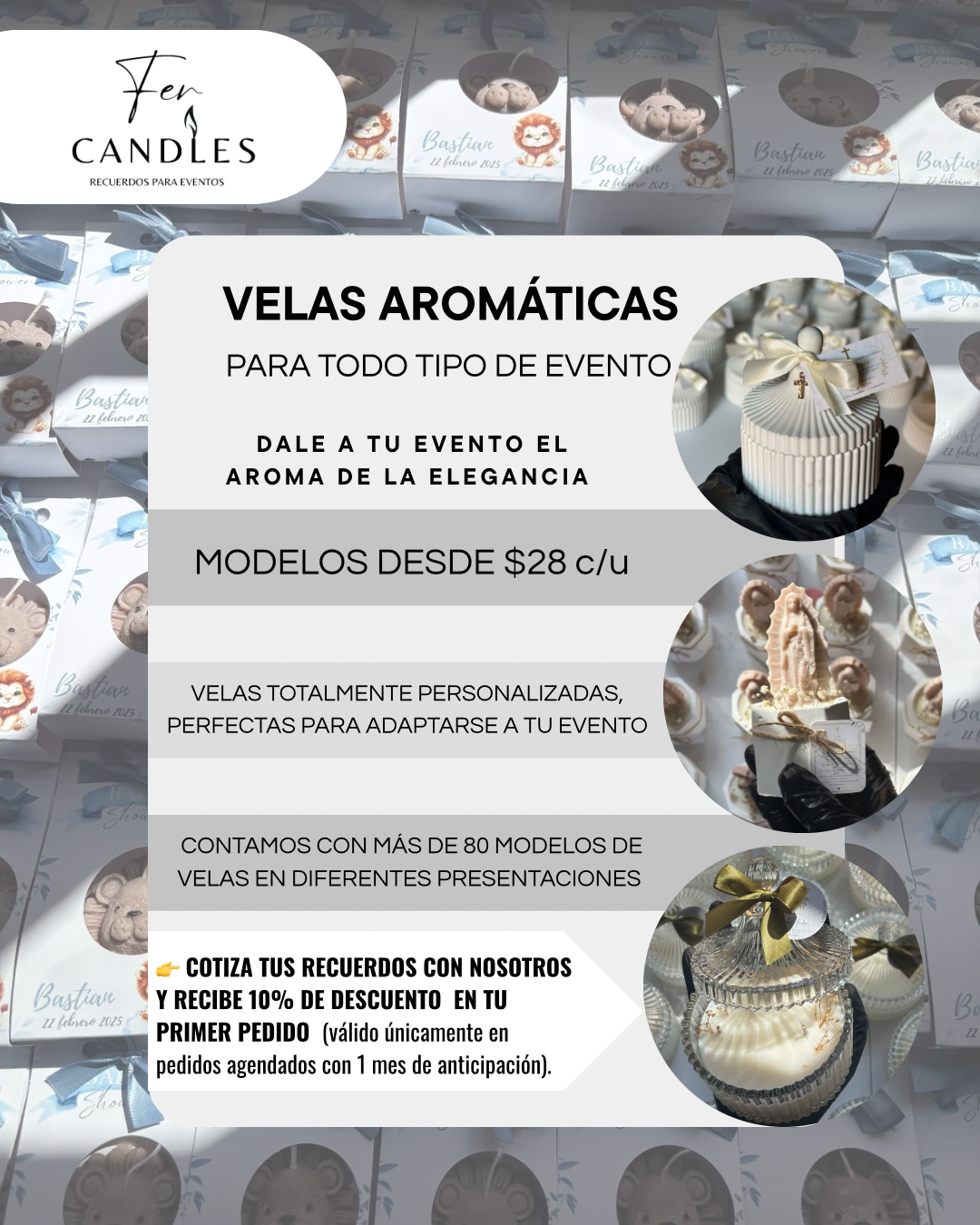 Fer Candles Facebook ad: Catalogo link en el perfil