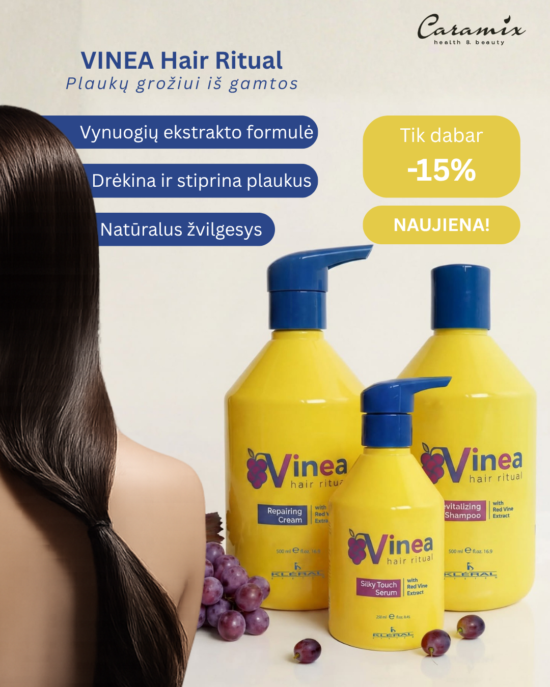 Caramix.eu Facebook ad: Porfesionali itališka plaukų kosmetika