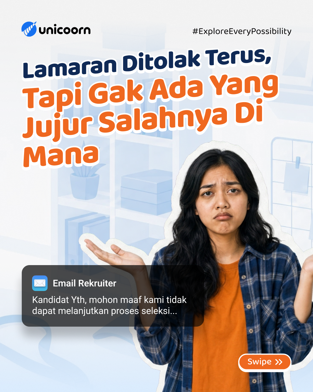 Unicoorn Facebook ad: Sebagai Fresh Graduate, capek memang berkali-kali…