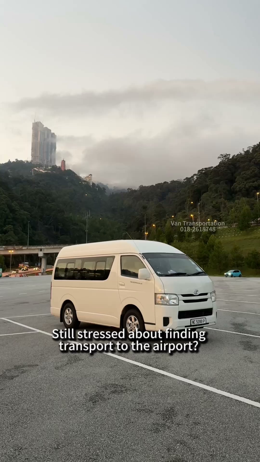 Malaysia Travel Transportation Facebook ad: Our private van service at Kuala Lumpur, Malaysia…