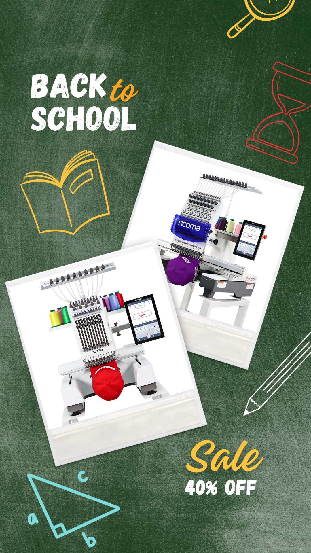 Ricoma Embroidery Machines Facebook ad