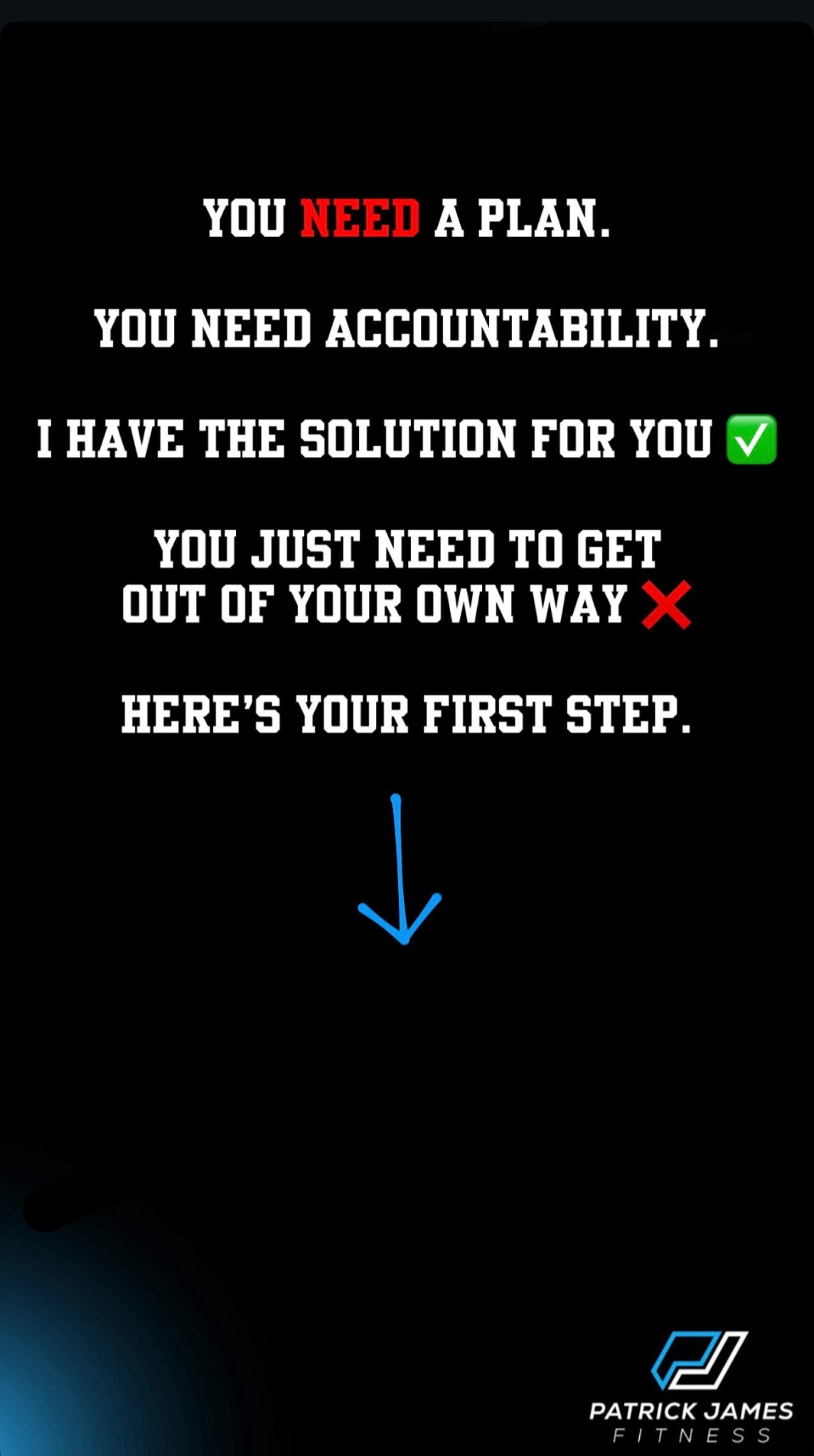 PJ Fitness - Online Coach Facebook ad: You need a plan.
