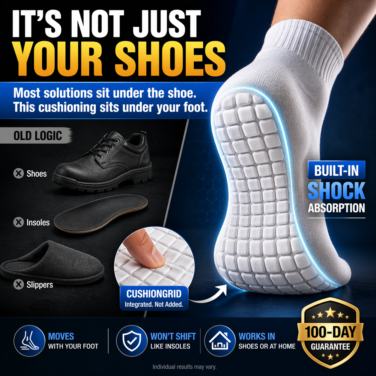 Kya Lively M.D. Facebook ad: Shock-absorbing-socks/special-deal