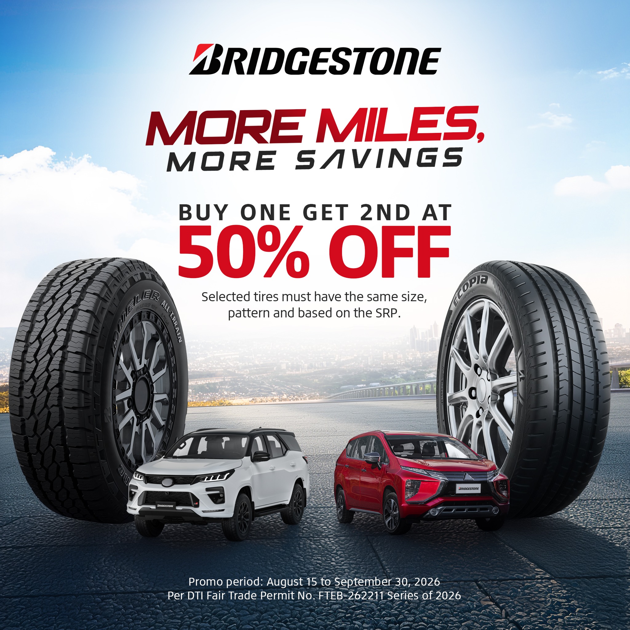 Bridgestone Philippines Facebook ad: Mark your calendars!
