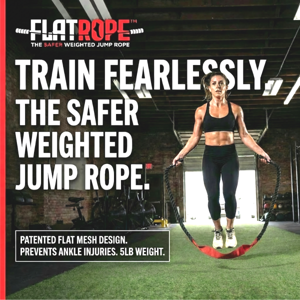 FLATROPE: The Safer Weighted Jump Rope Facebook ad: The Smarter Weighted Jump Rope