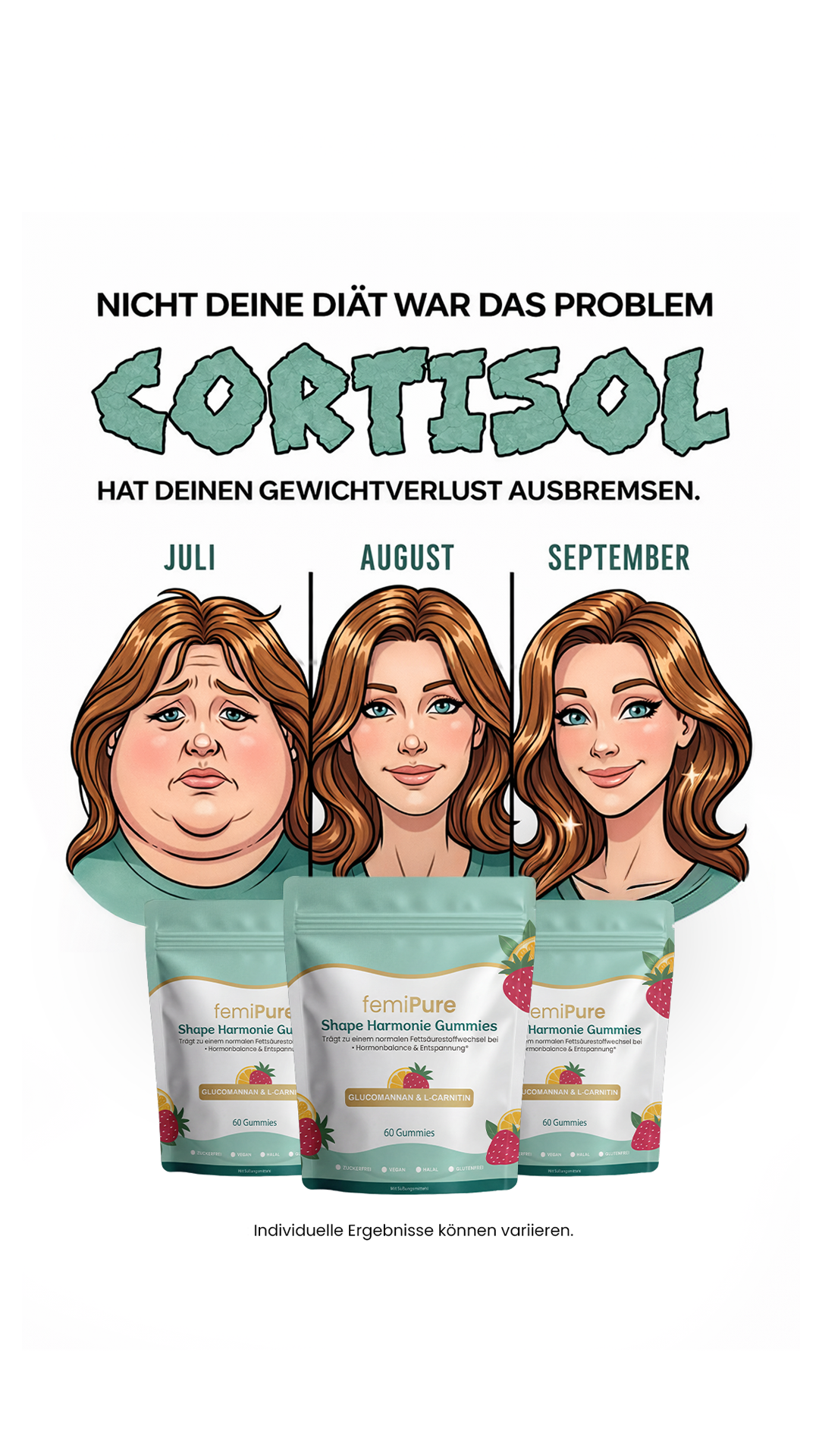 Femipure Facebook ad: Meine Lieblings-Jeans passt endlich wieder