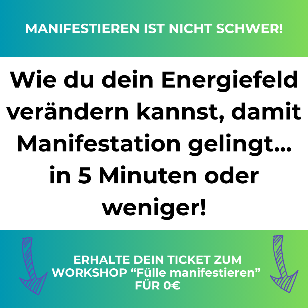New Energy Queen Facebook ad: Zum gratis Workshop Fülle Manifestieren
