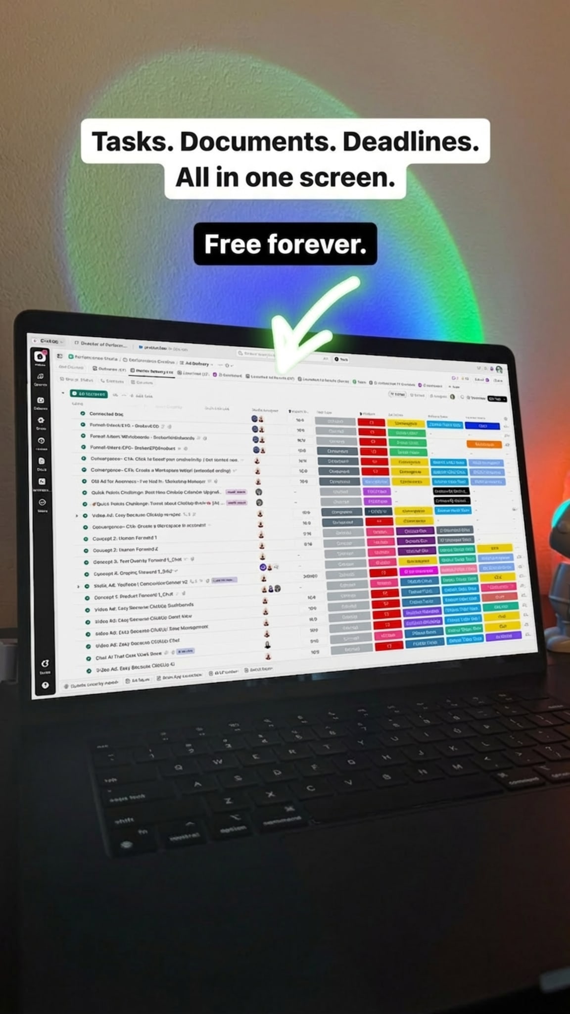ClickUp Facebook ad