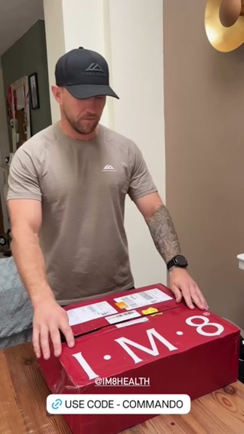 IM8 Health Facebook ad: Race Week Just Got an Upgrade