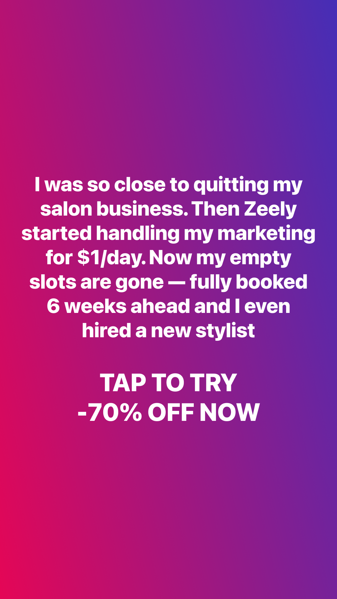 Zeely Facebook ad