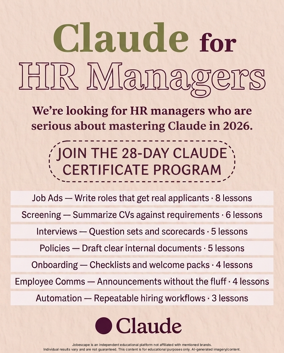 Jobescape ES Facebook ad: Learn Claude Step by Step