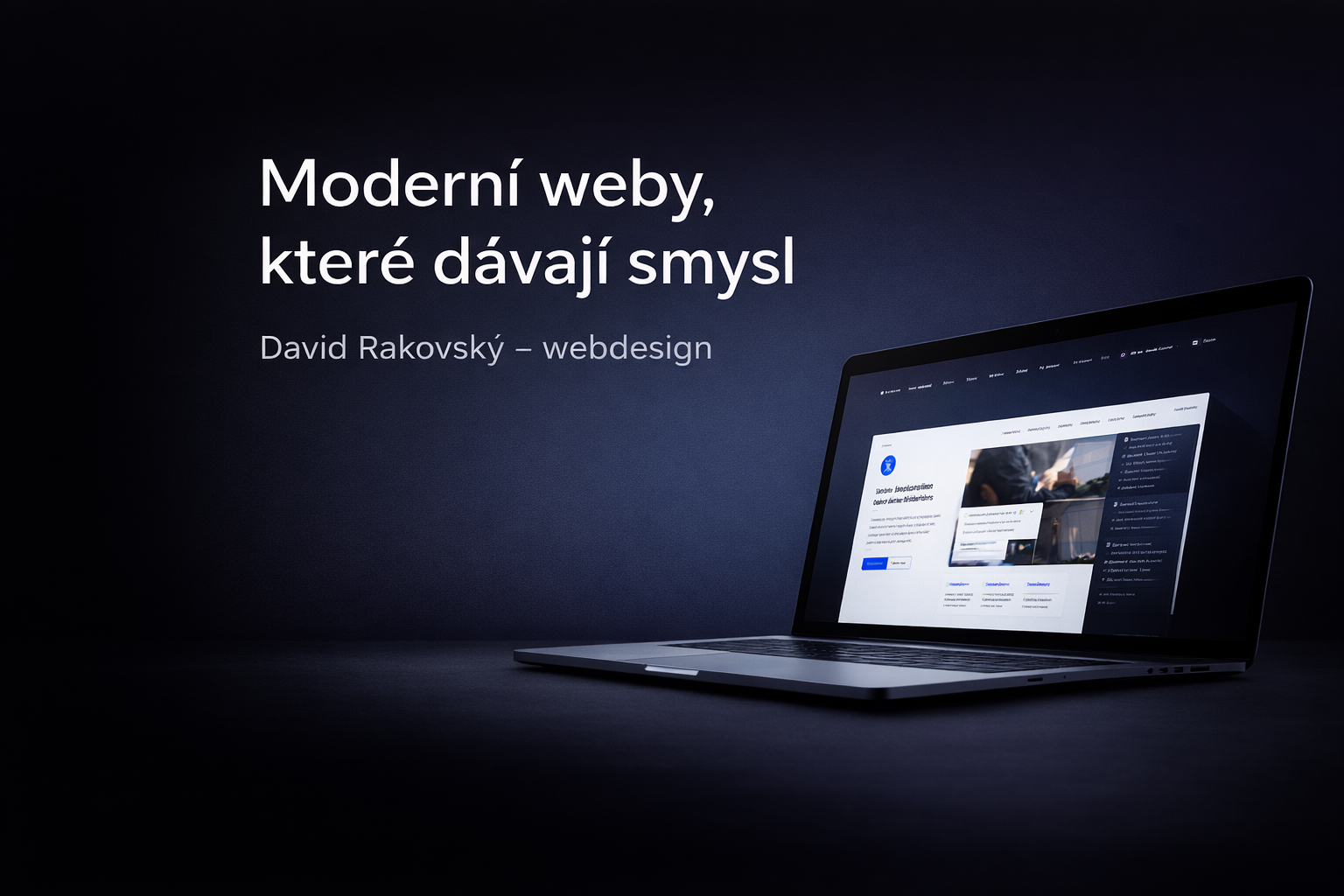 David Rakovský Webdesign Facebook ad: Jednoduchy web pro firmy