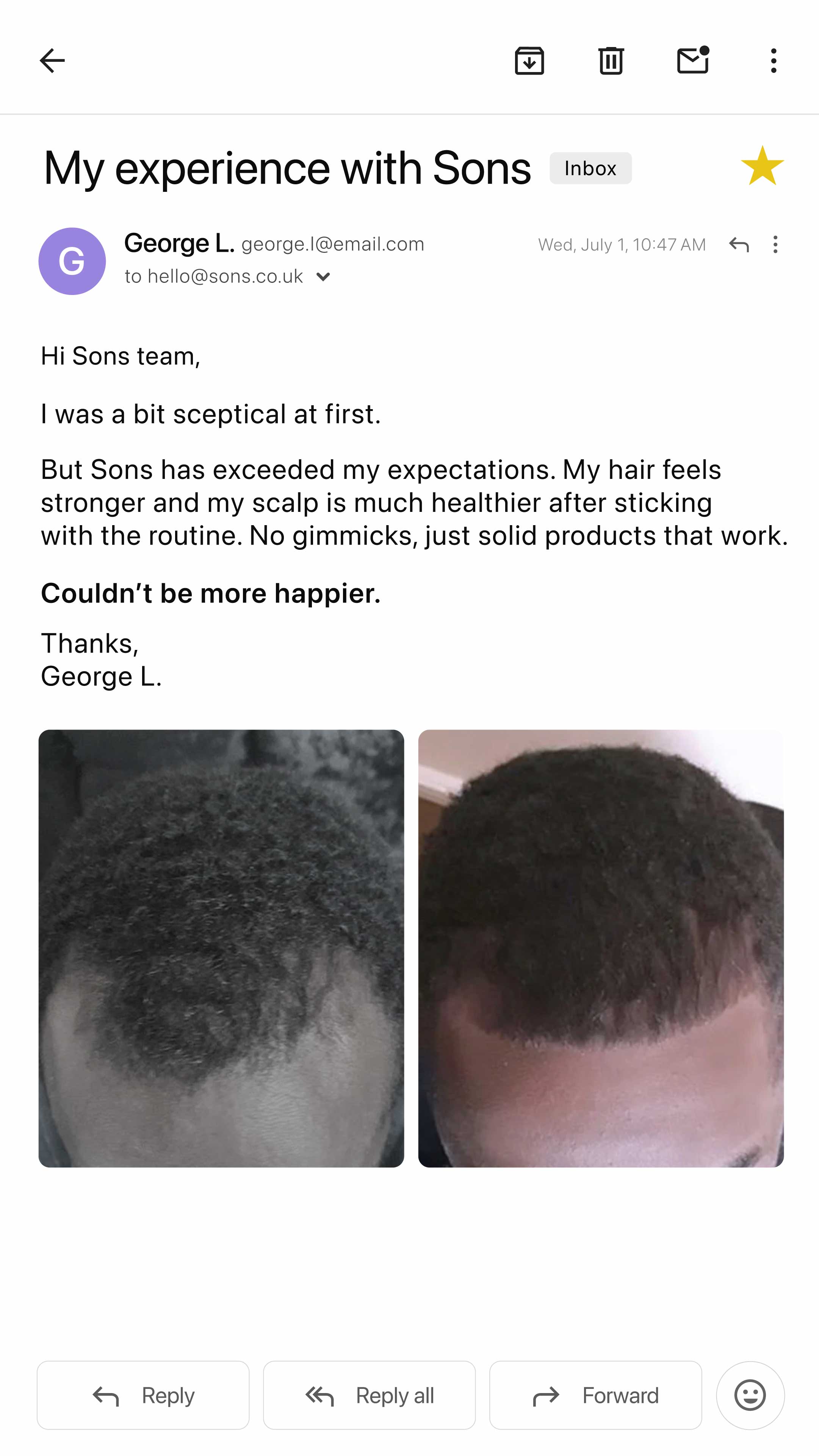 Sons Facebook ad